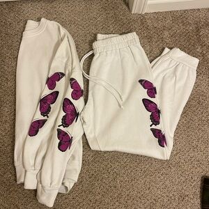Butterfly Sweat Set